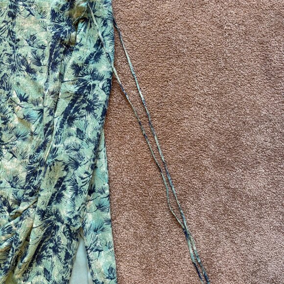 Beachy blue vintage silk skirt - Picture 7 of 9